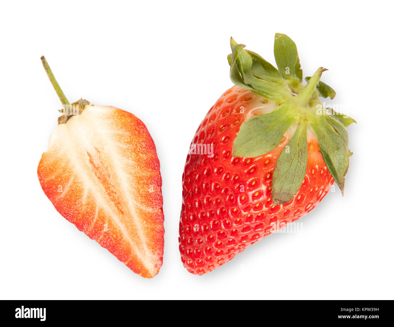 Strawberry Isolated on White Background Stock Photo - Alamy