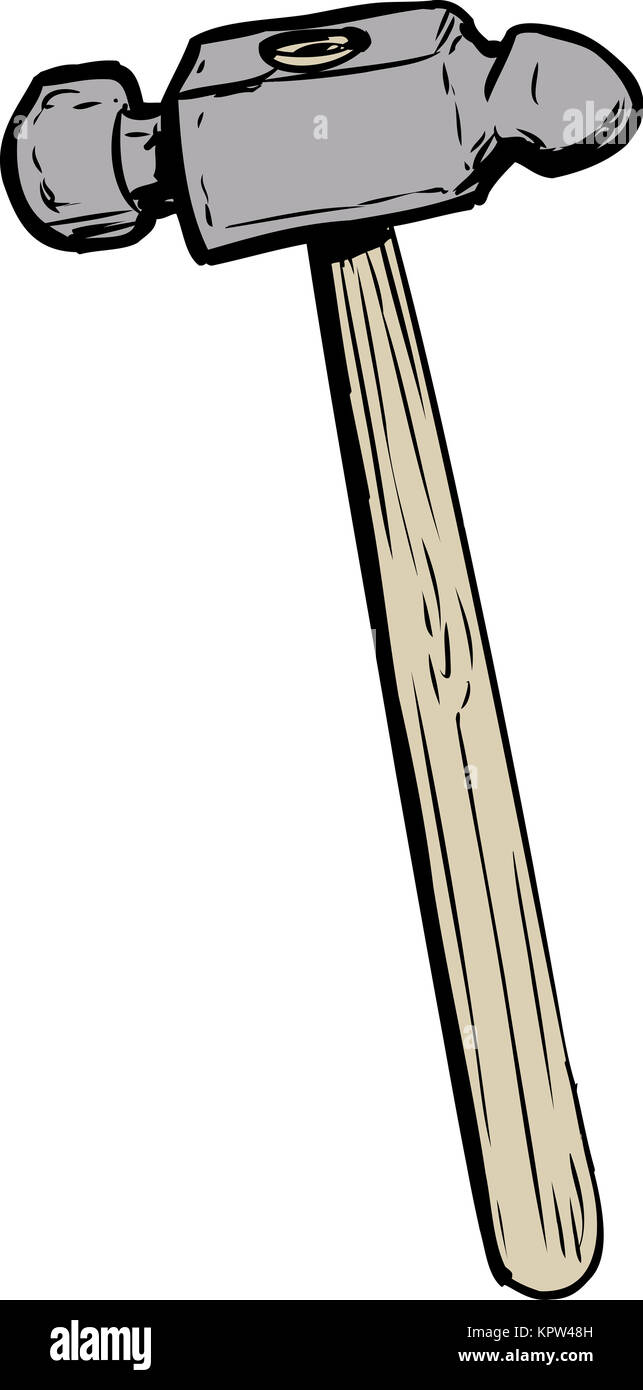 Ball Pein Hammer Illustration Stock Photo Alamy