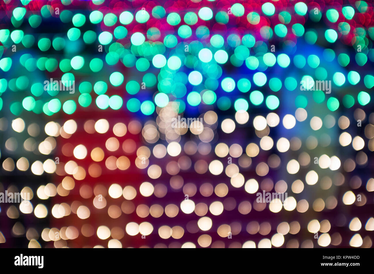 Abstract circular bokeh background of Christmas light Stock Photo - Alamy
