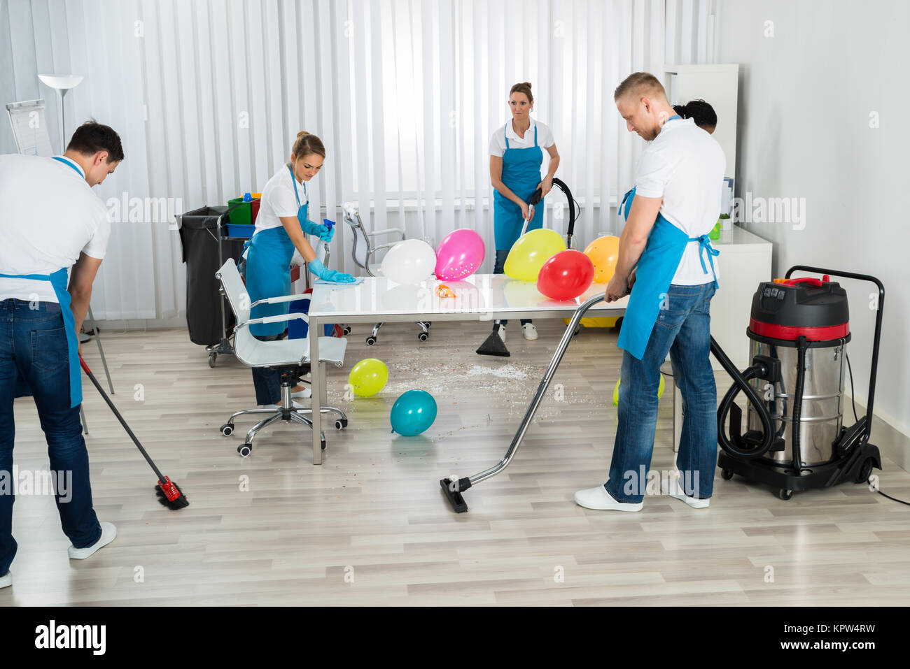 Cleaning house after party hi-res stock photography and images - Alamy