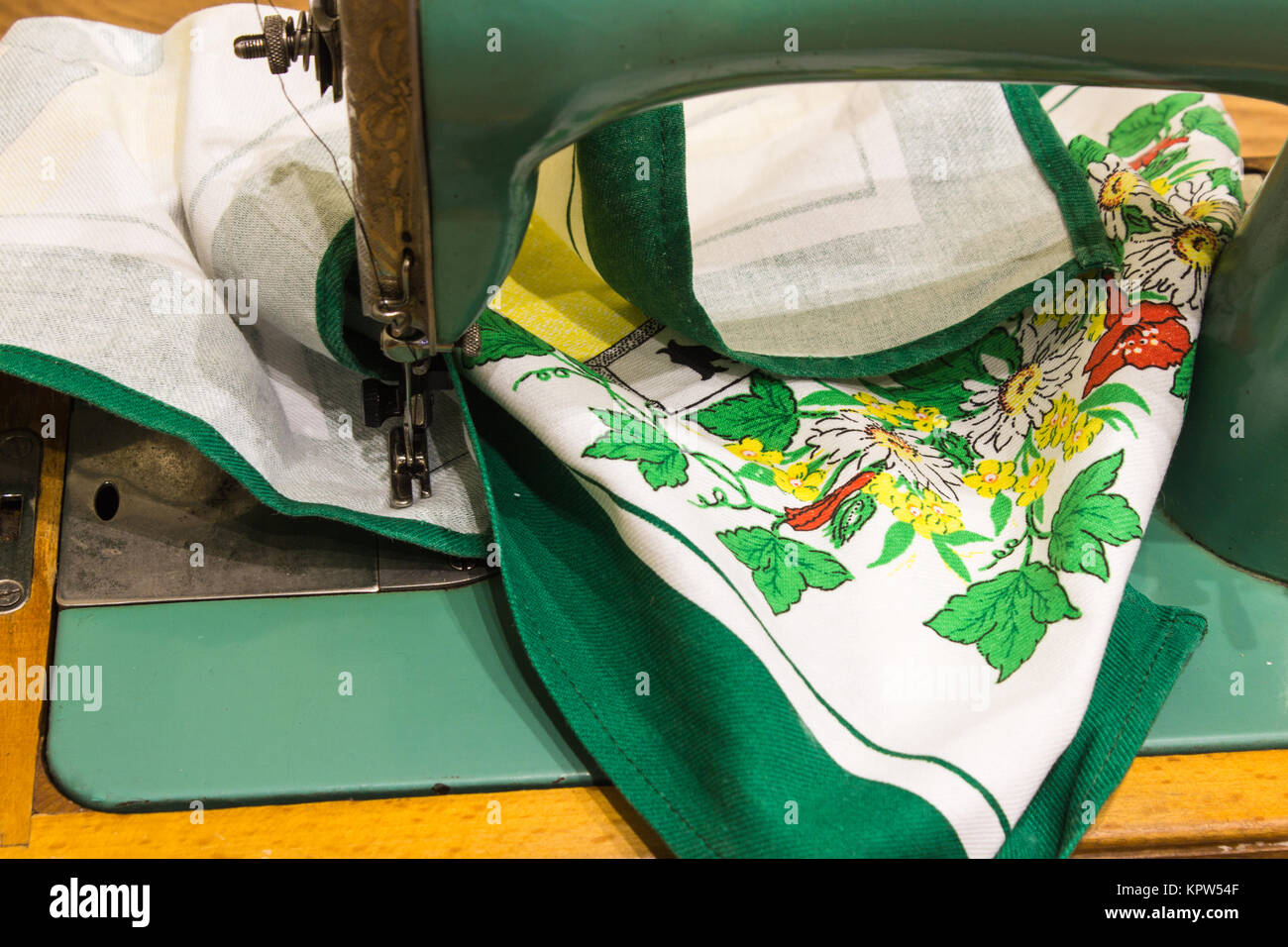 This is a very old sewing machine and is still in a working condition