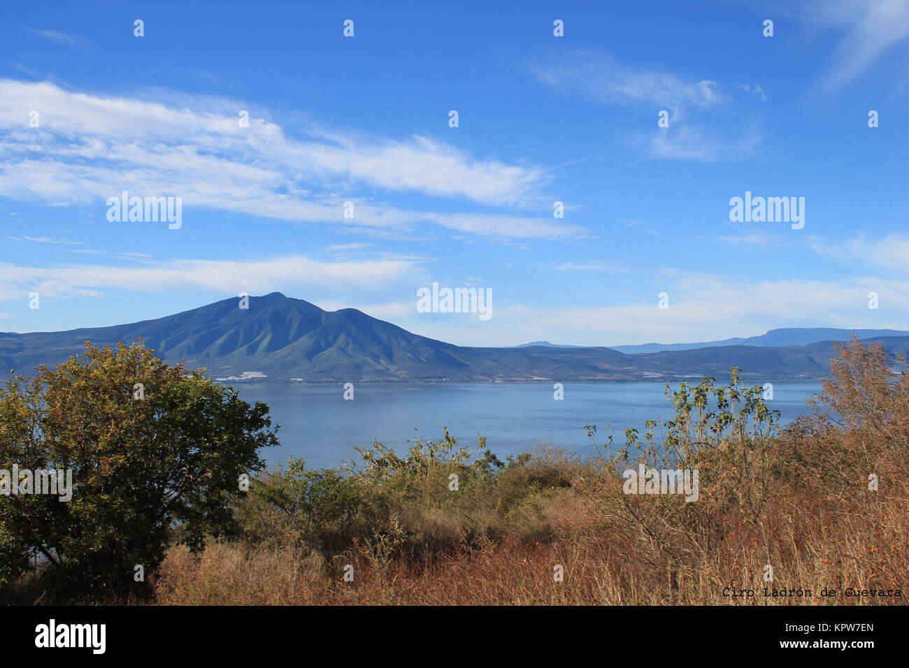 Landscape of Chapala´s lake Stock Photo Alamy