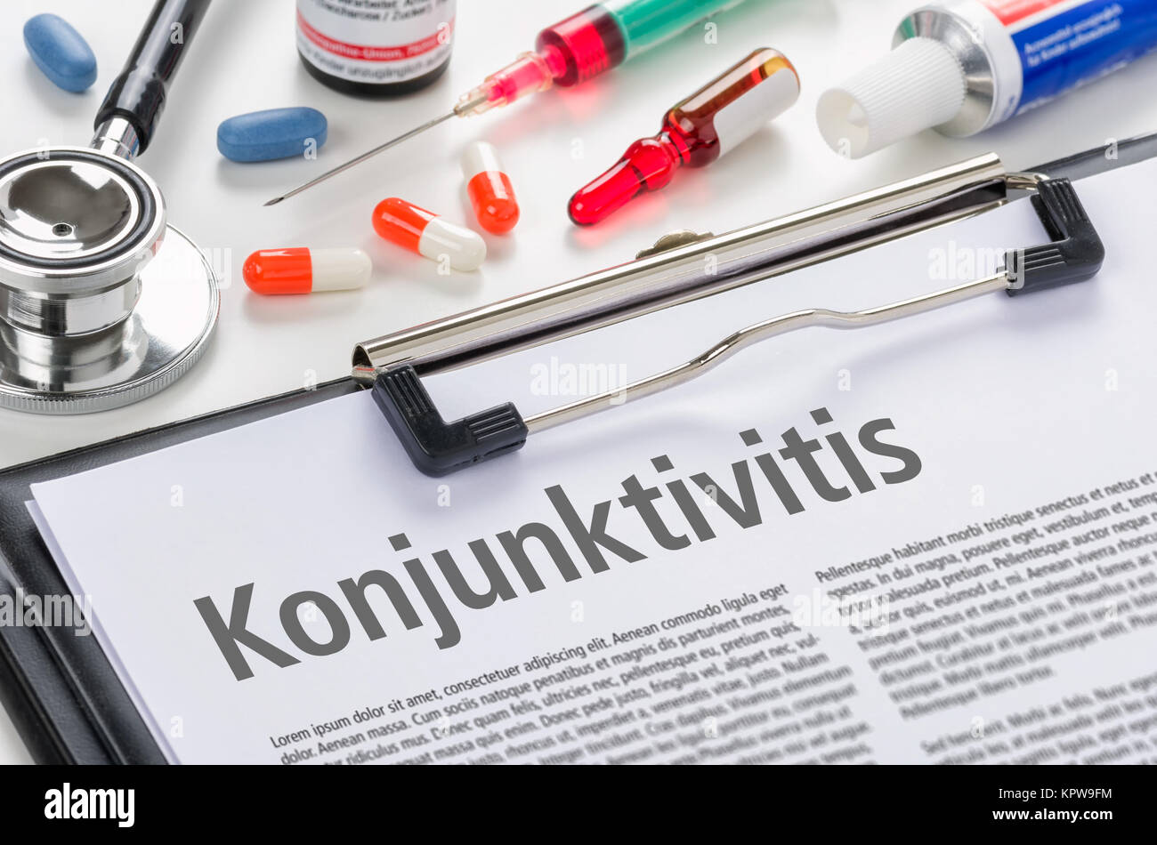 Konjunktivitis Stock Photo