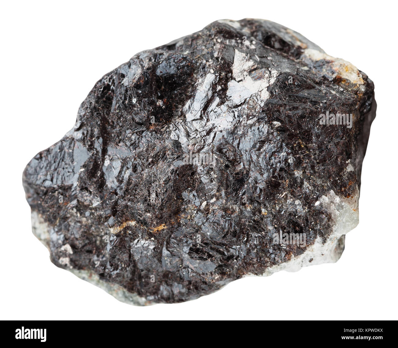 rock of sphalerite blende) on white Photo - Alamy