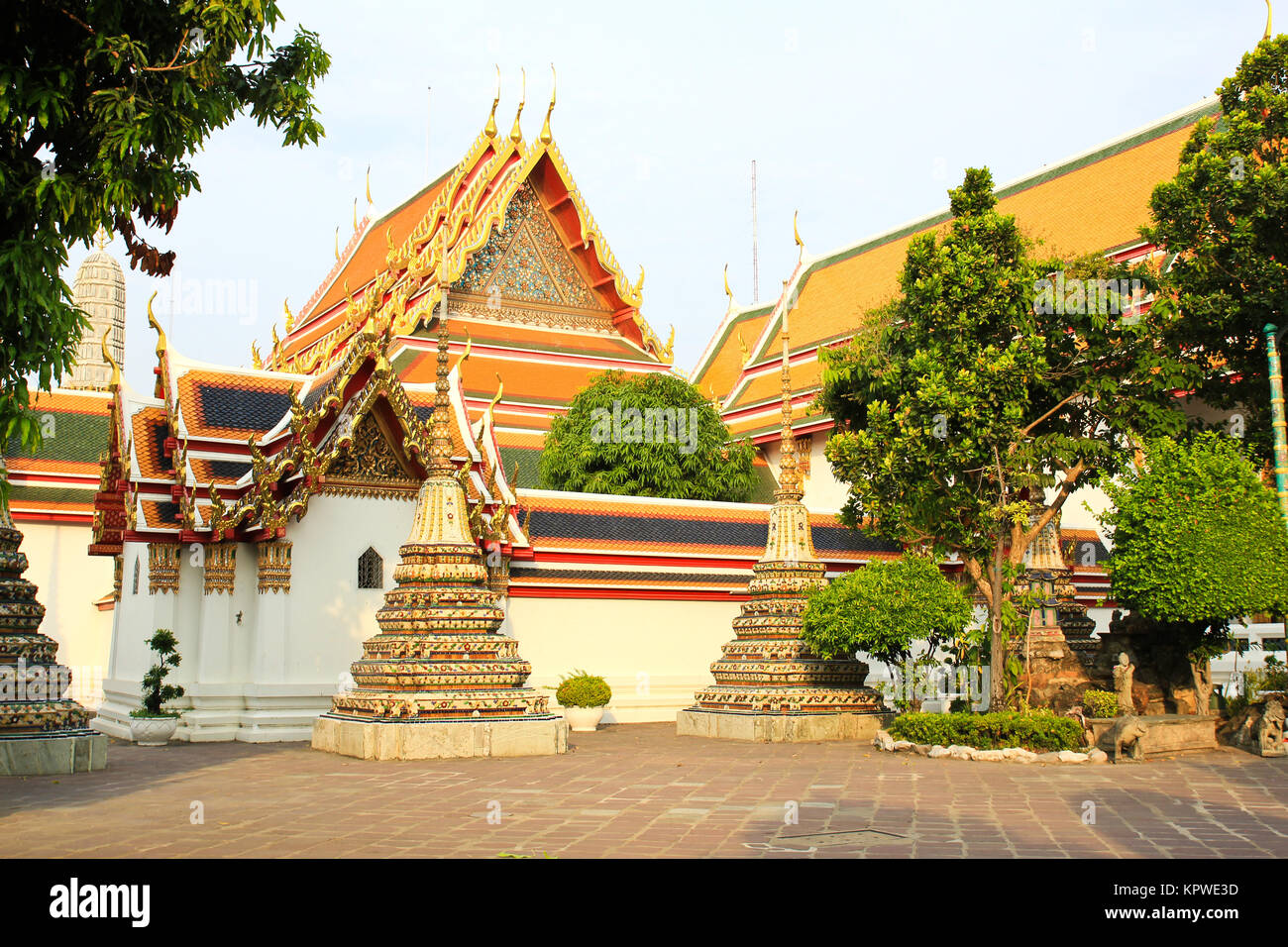 Authentic Thai Architecture In Wat Pho At Bangkok Of - 
