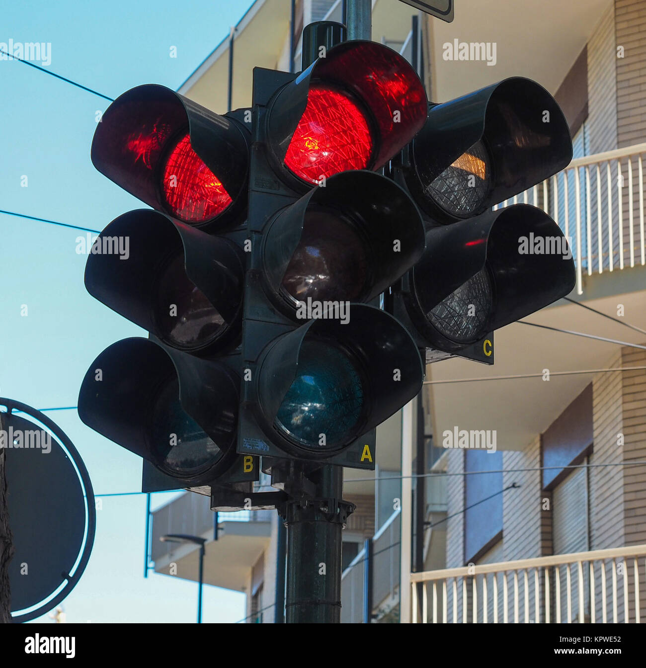 Red light traffic signal Stock Photo Alamy