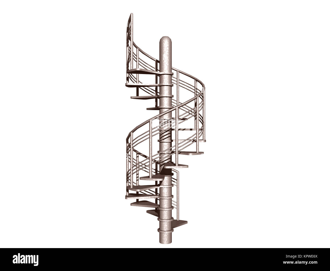 Gallery Detail: Spiral Staircase Made Of Metal Exposed Stock Photo
