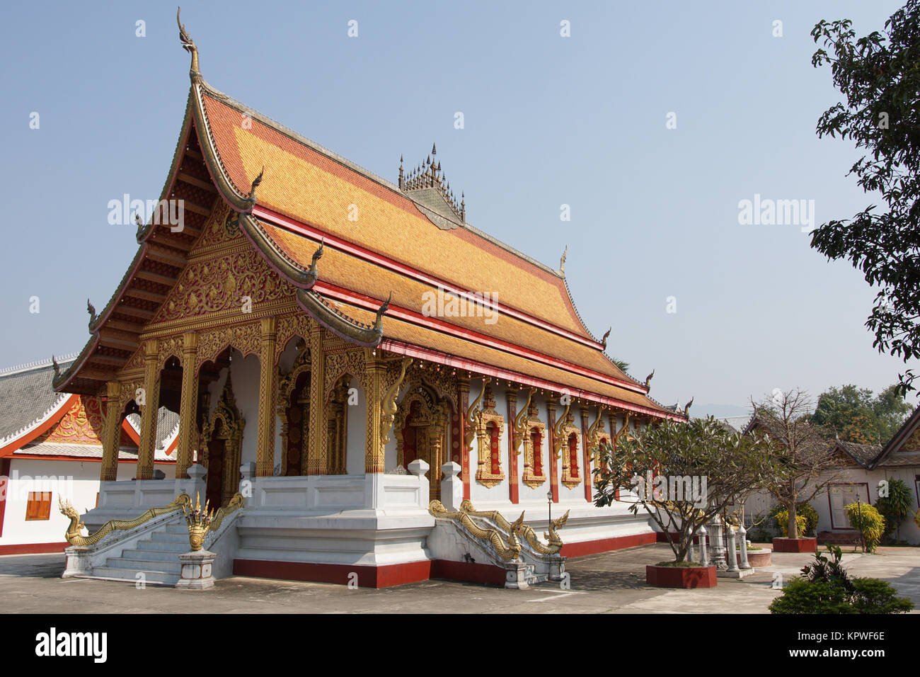 Wat Nong Sikhounmuang, Luang Prabang, Laos Stock Photo