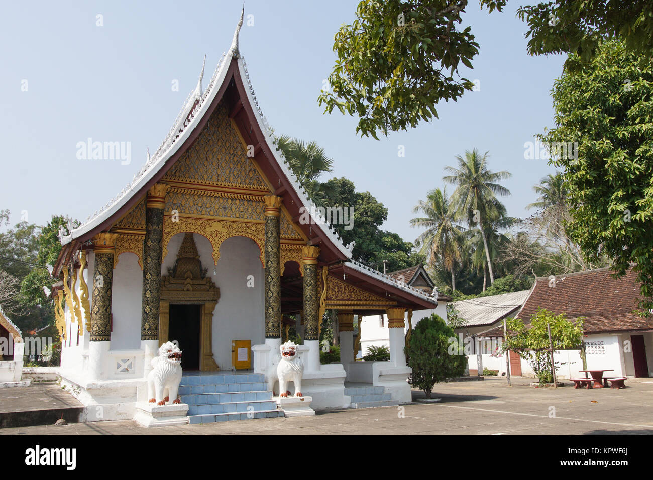 Wat Syrimoungkoun Xaiyaram, Luang Prabang, Laos Stock Photo
