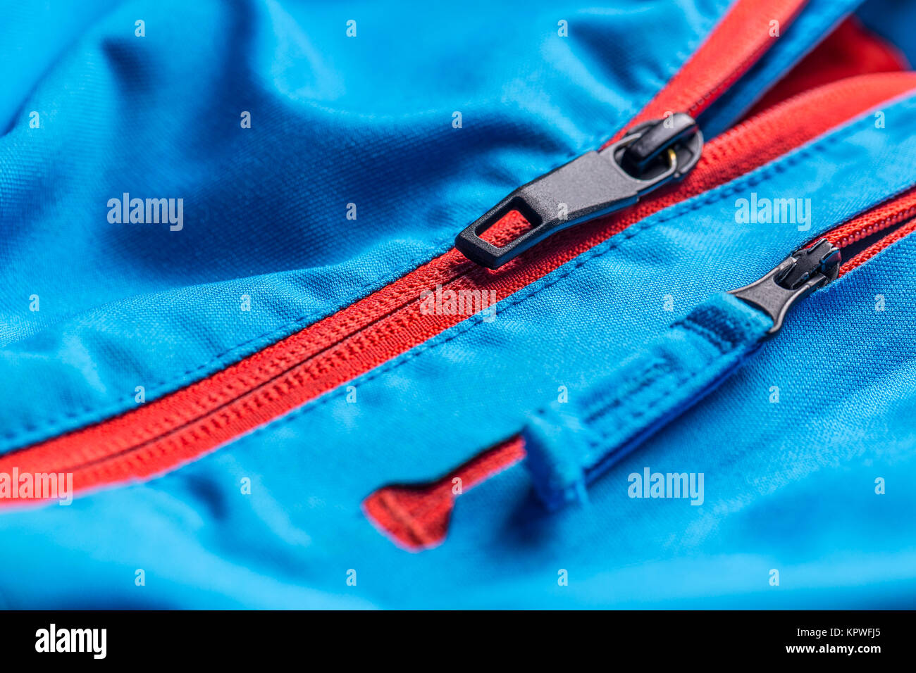 Zipper on coat Stock Photo Alamy