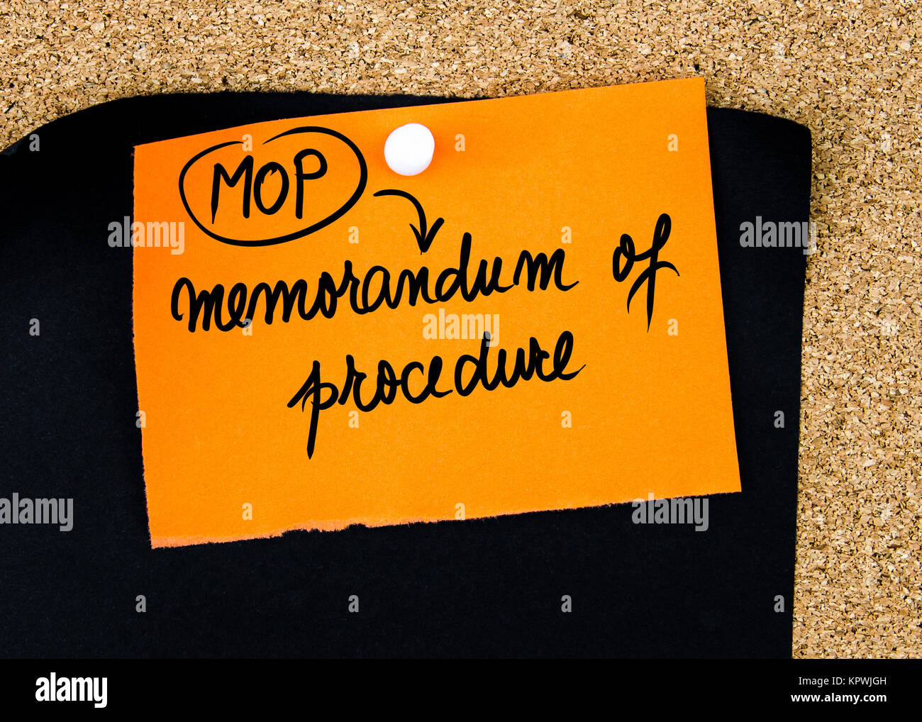 Business Acronym MOP as Memorandum Of Procedure Stock Photo Alamy
