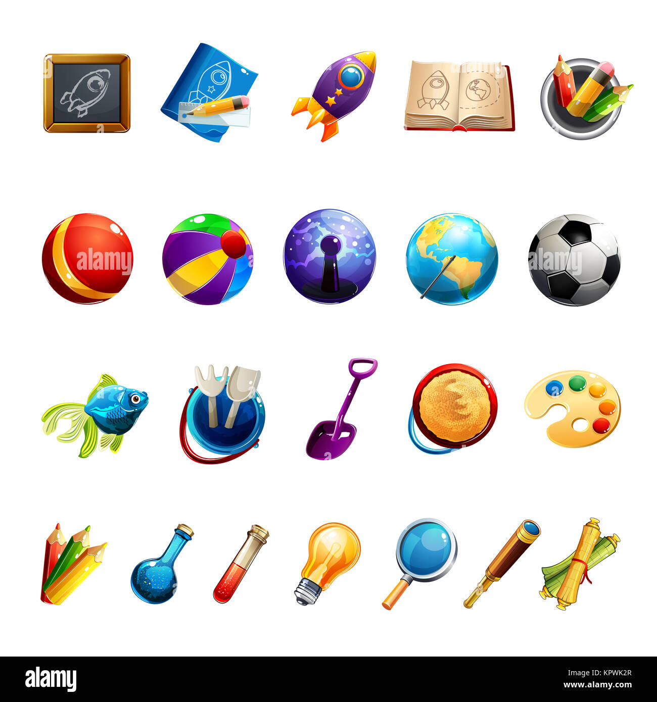 Kids Toys And Objects Stock Photo Alamy