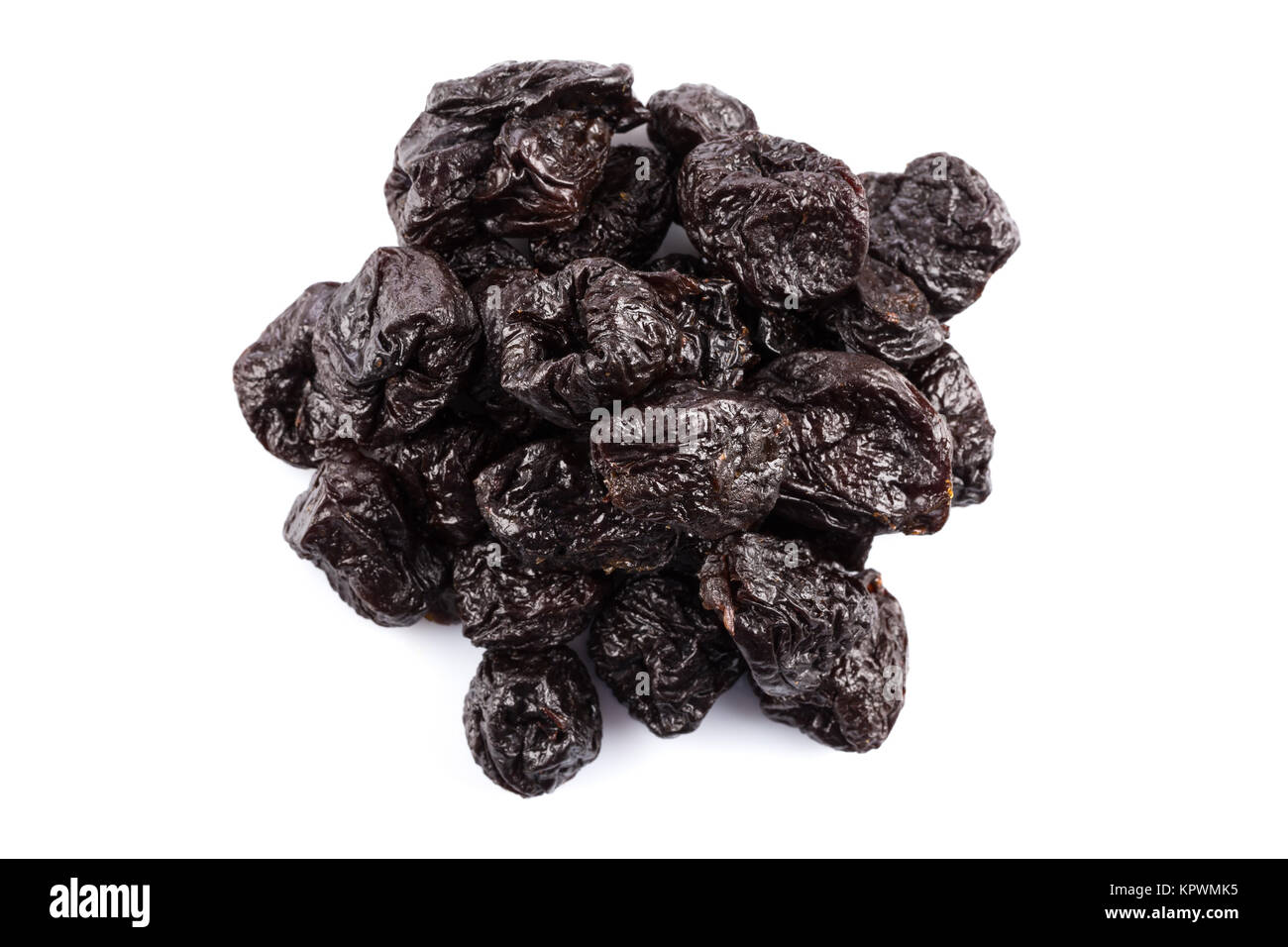 Dried plum prunes isolated Stock Photo Alamy