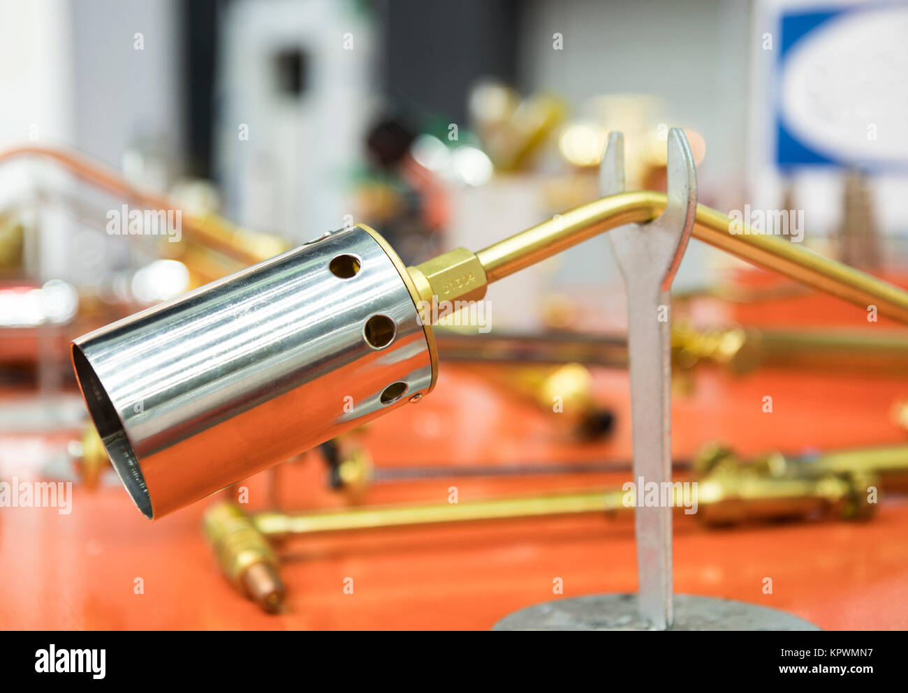 the industrial burner tip for preheating Stock Photo Alamy