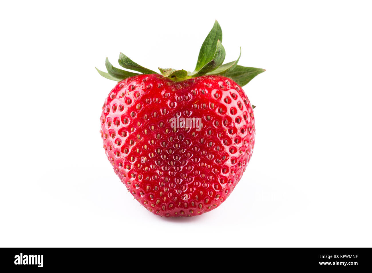 Close up of strawberry on white background Stock Photo - Alamy