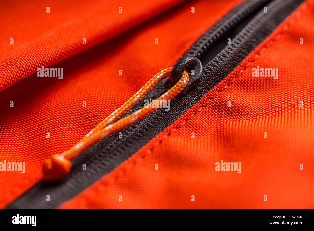 Zippered red bag pocket Stock Photo Alamy