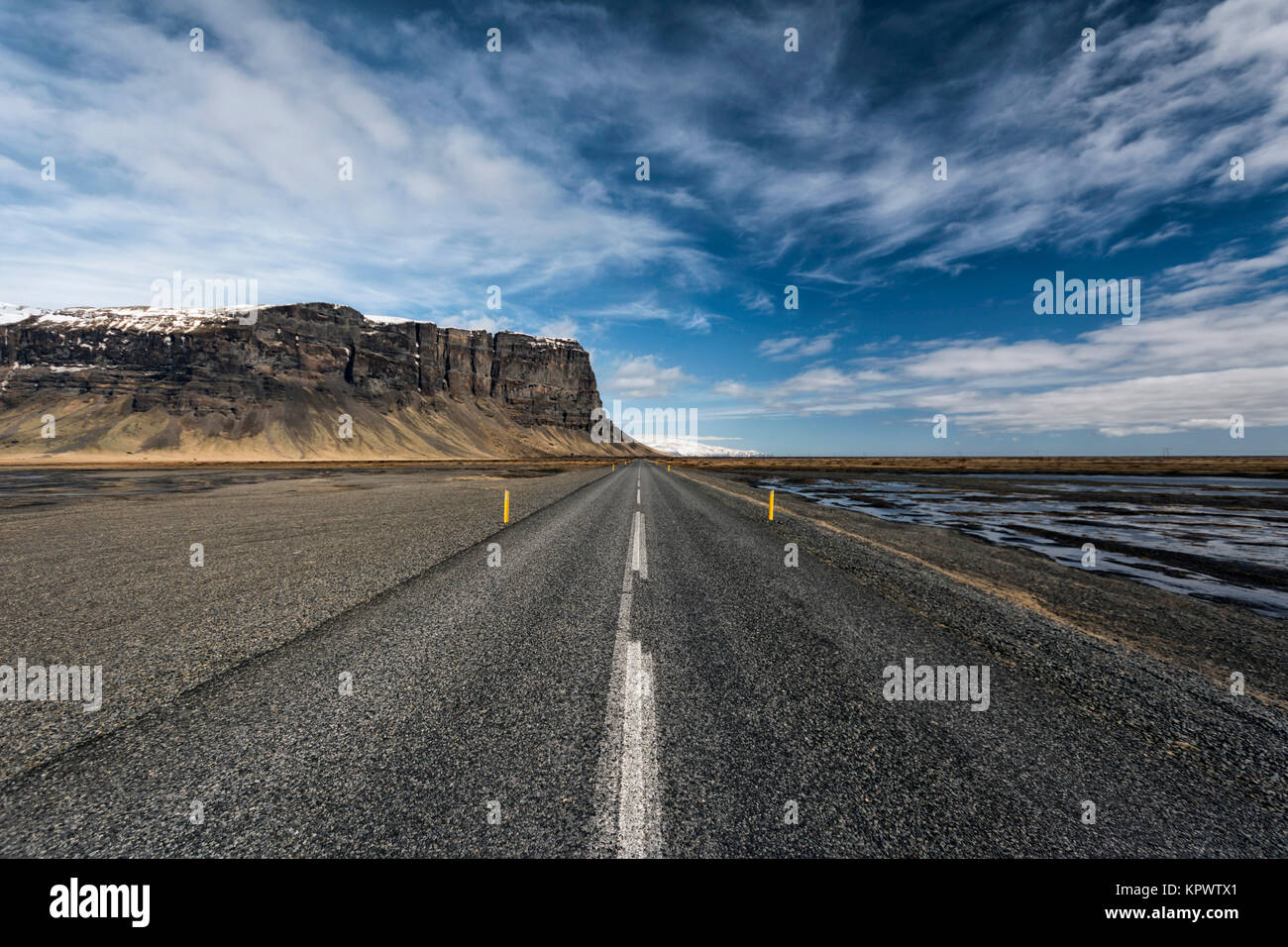 Remote Highway Remote Highway in Iceland Stock Photo - Alamy