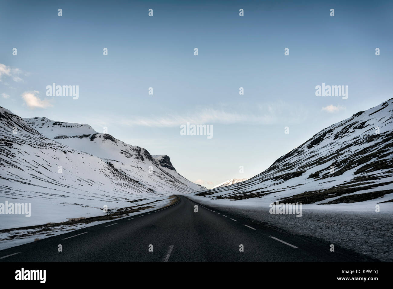 Remote Highway Remote Highway in Iceland Stock Photo - Alamy