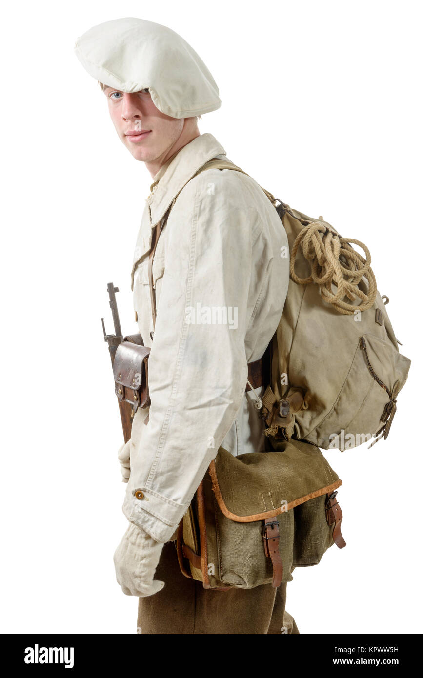 Retro photo of a french soldier hi-res stock photography and images - Alamy