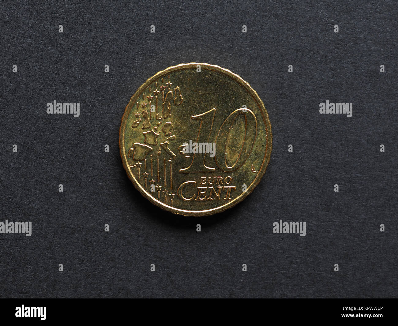 Ten Cent Euro coin Stock Photo Alamy