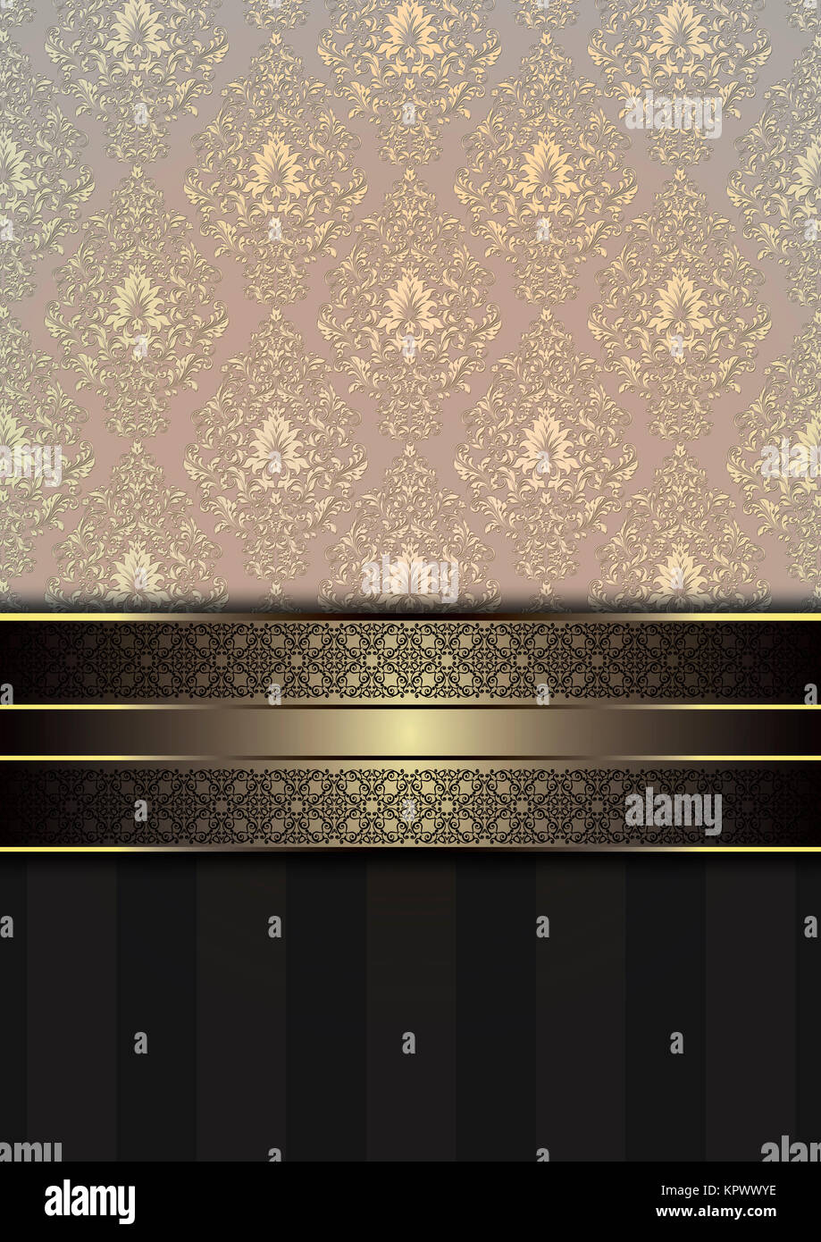 Vintage background with decorative old-fashioned patterns Stock Photo ...