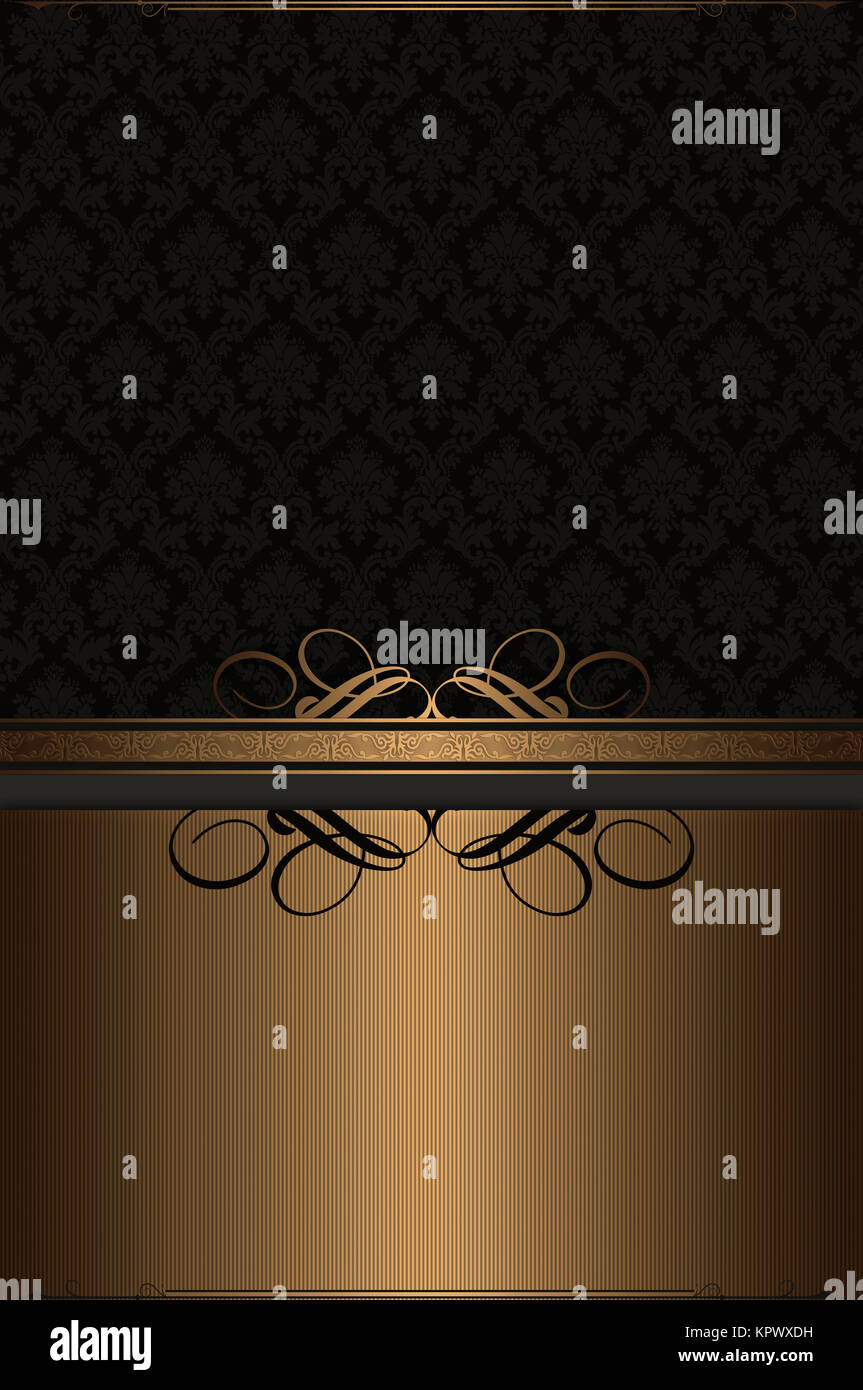 Vintage gold background with decorative patterns Stock Photo Alamy