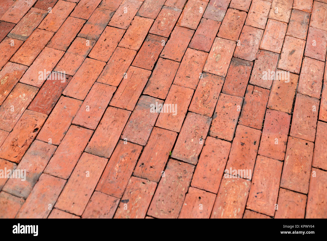 Red brick paving stones on a sidewalk Stock Photo Alamy — free download