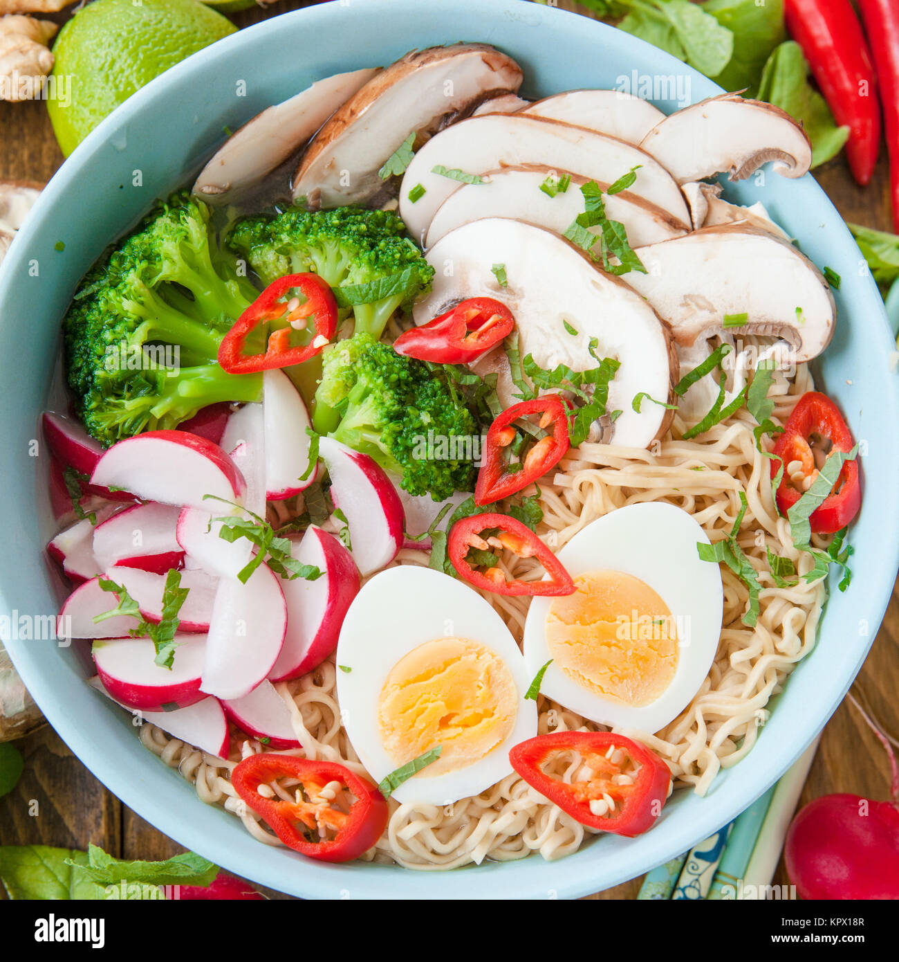 asian noodle soup Stock Photo - Alamy