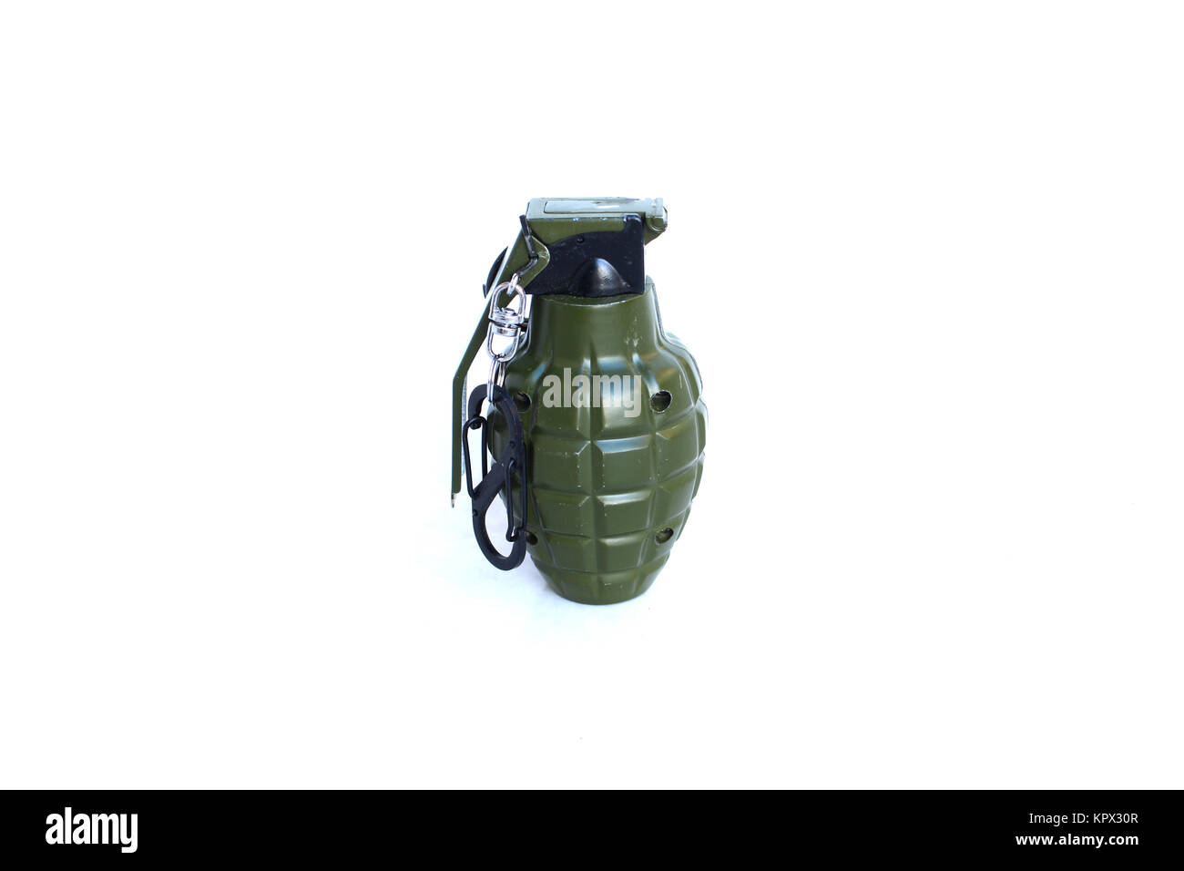 A grenade on isolated white background Stock Photo - Alamy