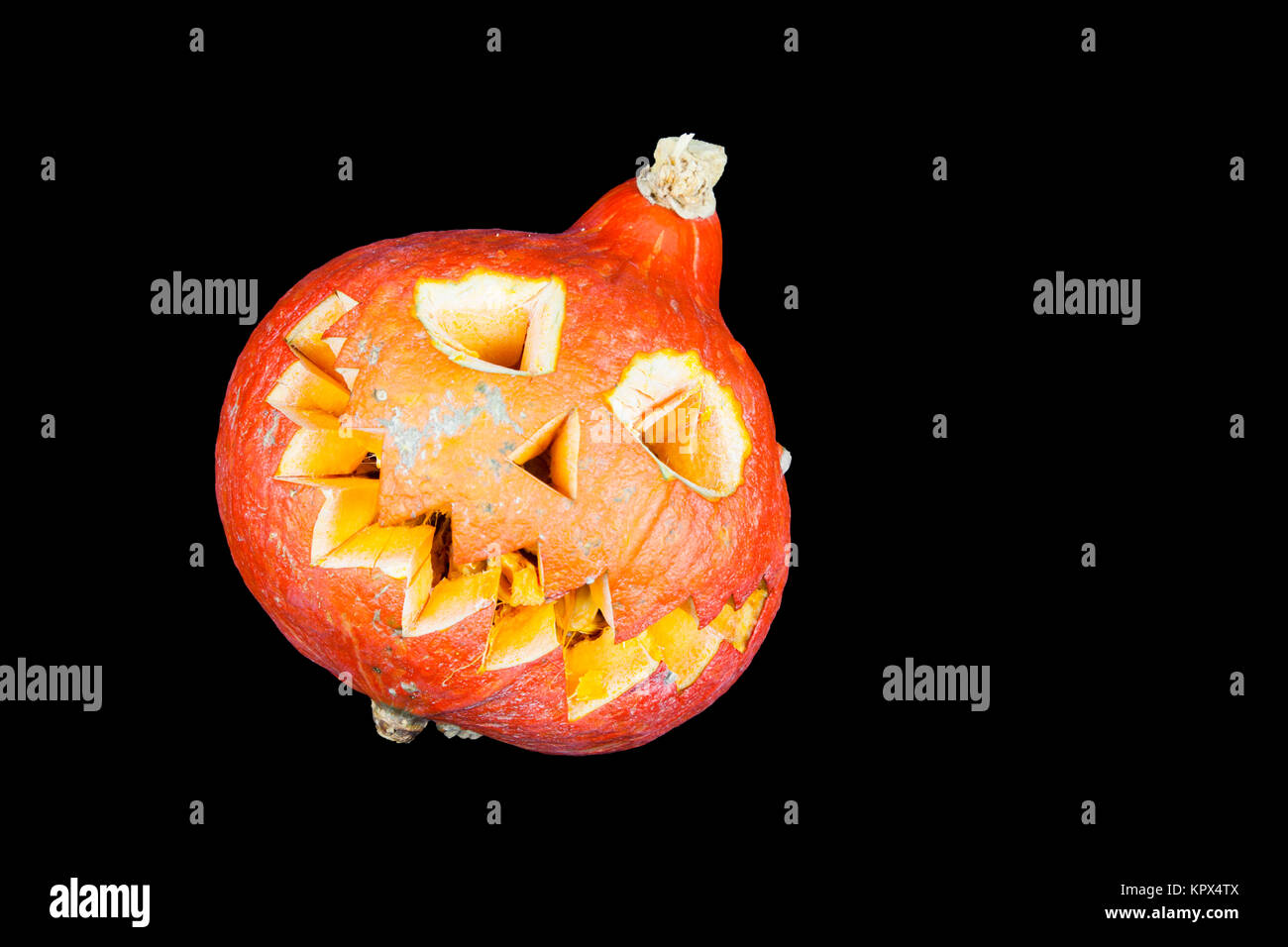 Halloween pumpkin with black background Stock Photo - Alamy