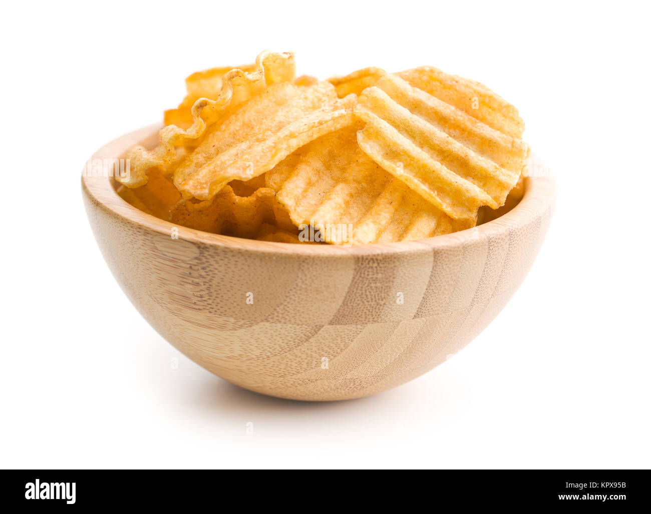 Crinkle cut potato chips Stock Photo Alamy