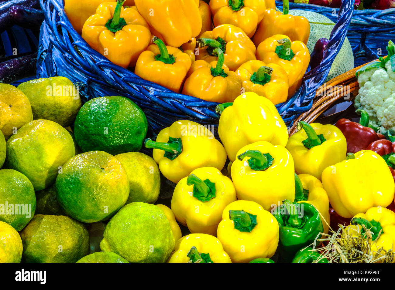 colorful beautiful bell pepper with nice background Stock Photo - Alamy