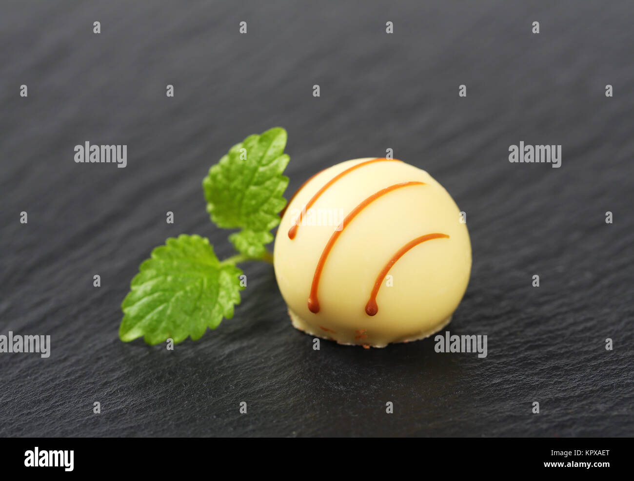white chocolate praline Stock Photo Alamy