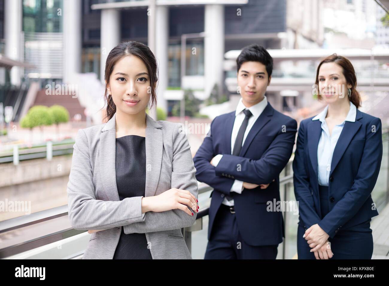 Professional business team in Hong Kong Stock Photo