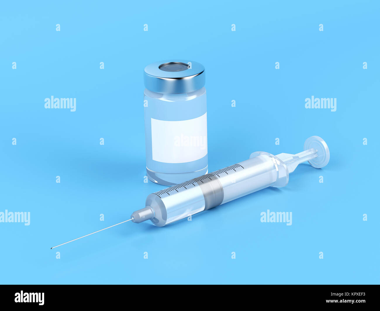 Vial and syringe Stock Photo Alamy