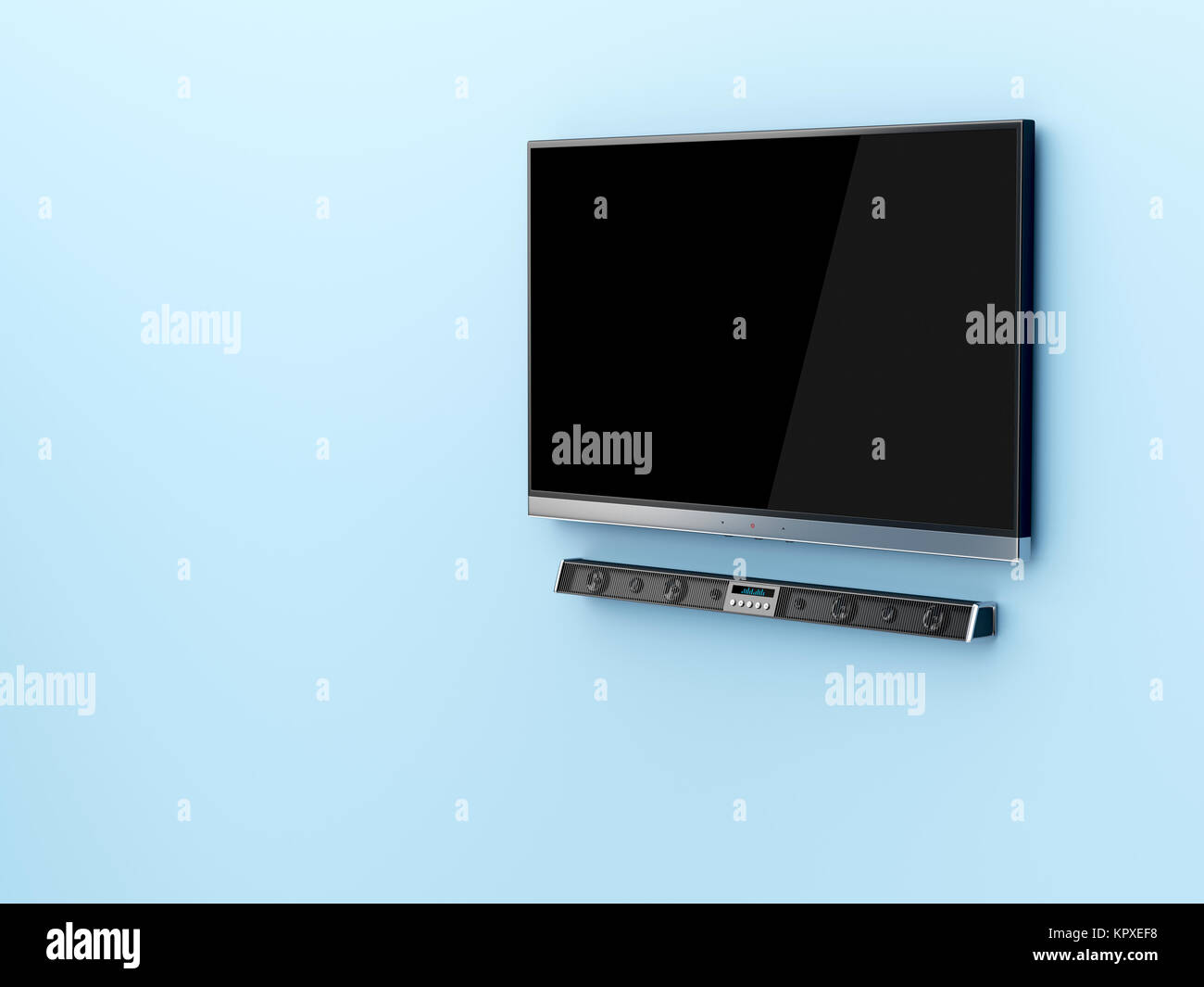 Tv and soundbar Stock Photo Alamy