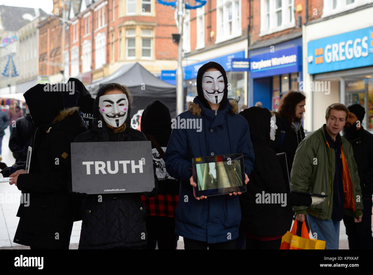Truth sign. Anonymous for the Voiceless set up a 'Cube of Truth' in ...