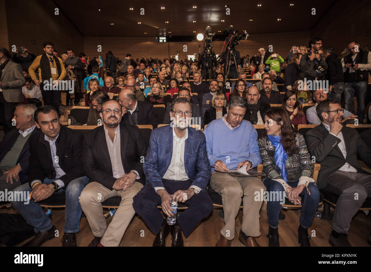 December 17, 2017 - Salou, CataluÃ±a, Spain - Mariano Rajoy, President of Spain, in Salou town for support of the PP party candidates for the Catalunya elections. Credit: Celestino Arce/ZUMA Wire/Alamy Live News Stock Photo