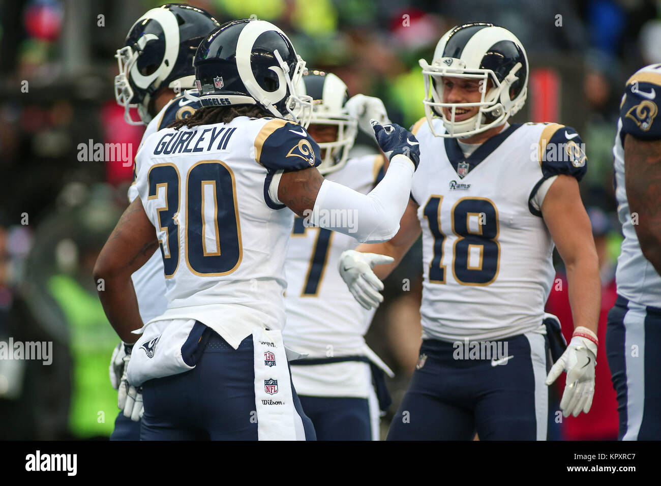 Los Angeles Rams Todd Gurley Ii Royal 100th Season L.a. Coliseum