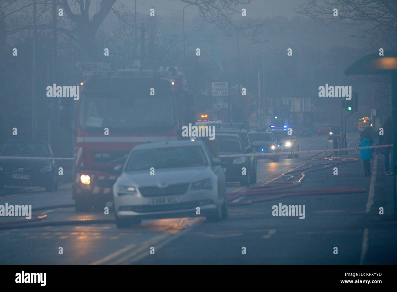 Fire and Rescue Service putting out large scale fire at the popular ...