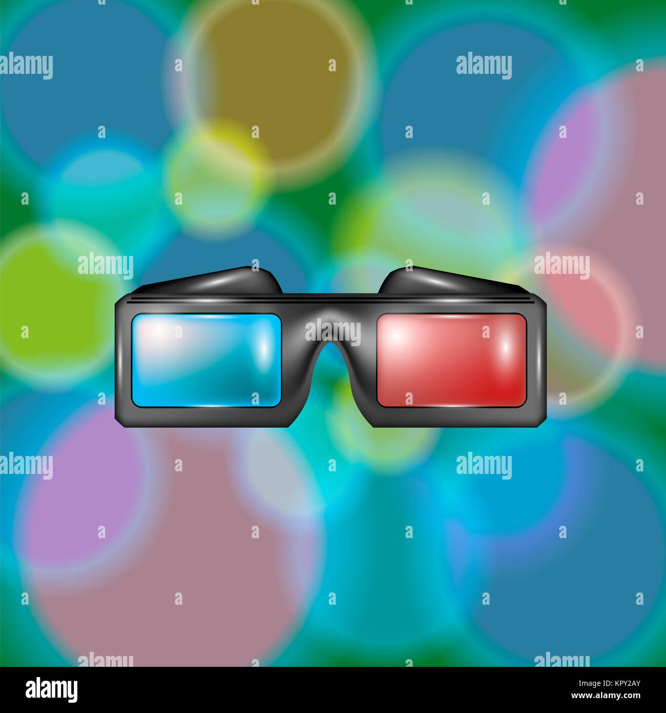 Glasses for Watching Movies Stock Photo Alamy