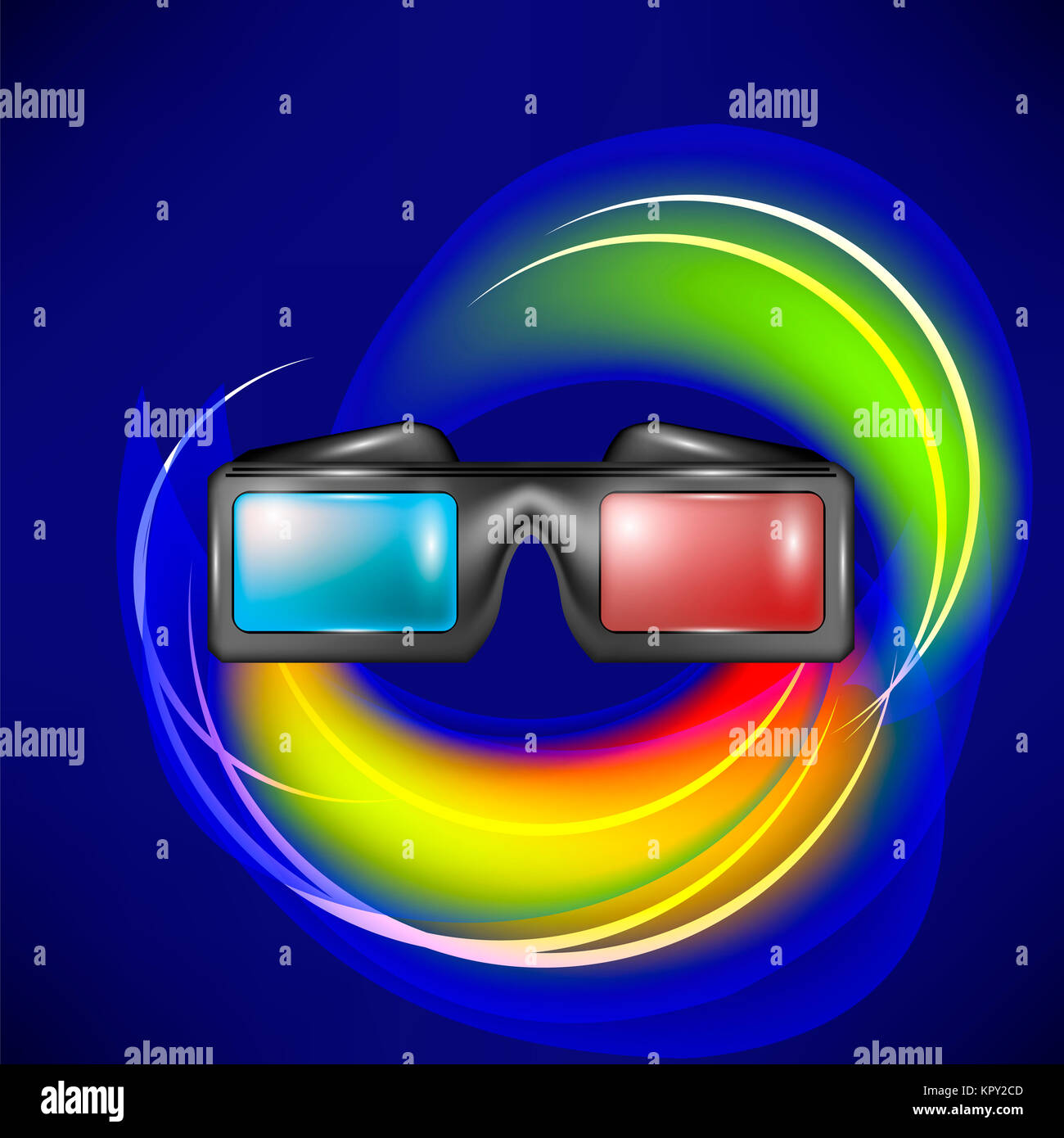 Glasses for Watching Movies Stock Photo Alamy