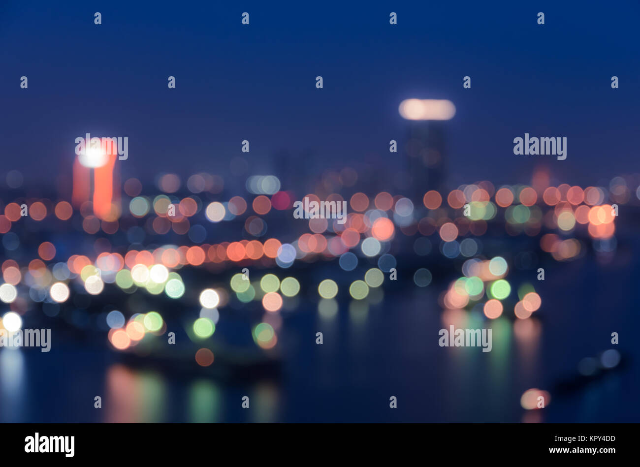 Blurred bokeh city lights background Stock Photo - Alamy