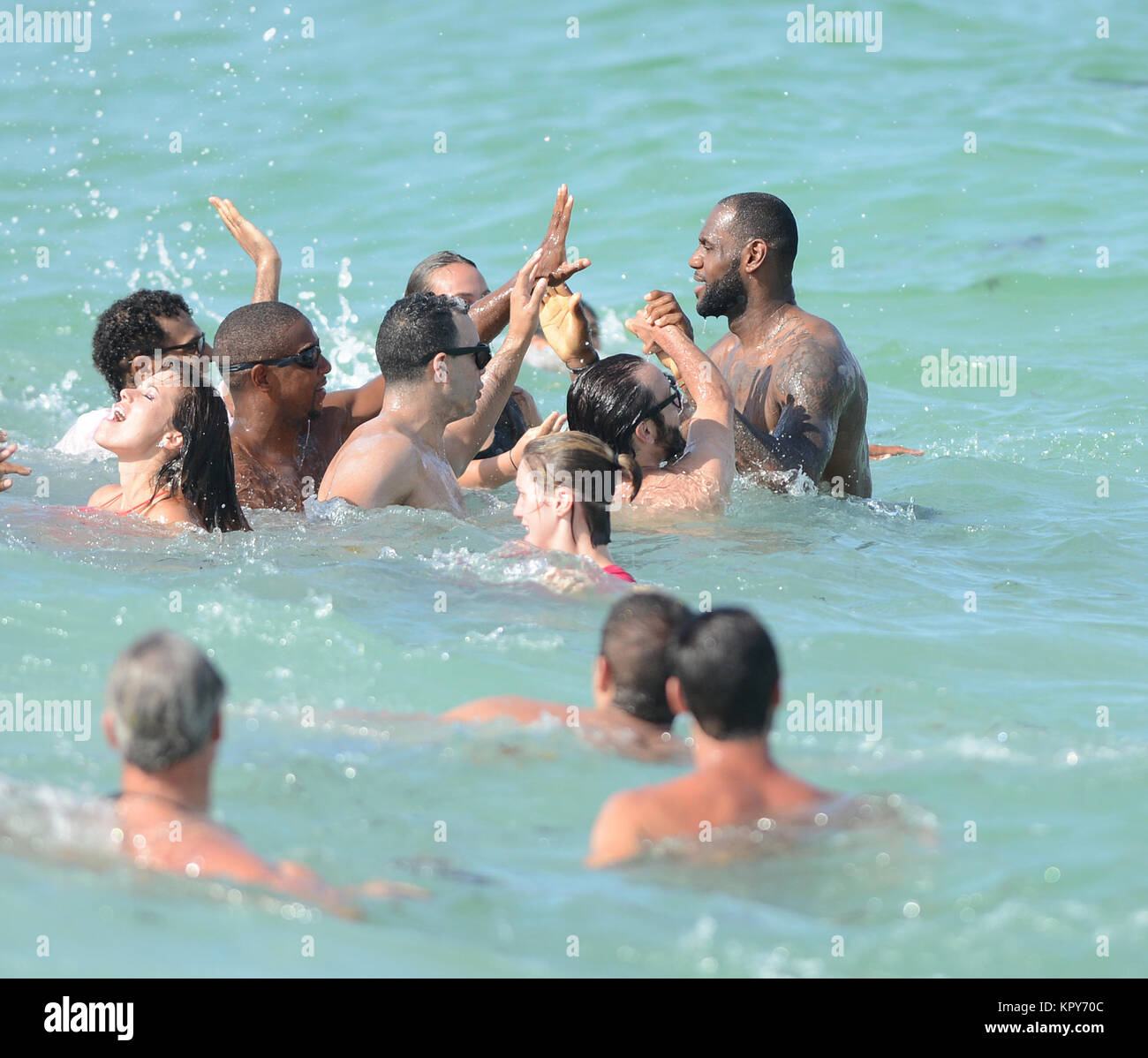 MIAMI, FL - JULY11: BREAKING NEWS: Lebron James leaves Miami and heads back  to Cleveland Cavaliers on July 11, 2014 EDITORS NOTE: Orig picture taken  2013 People: LeBron James Stock Photo - Alamy