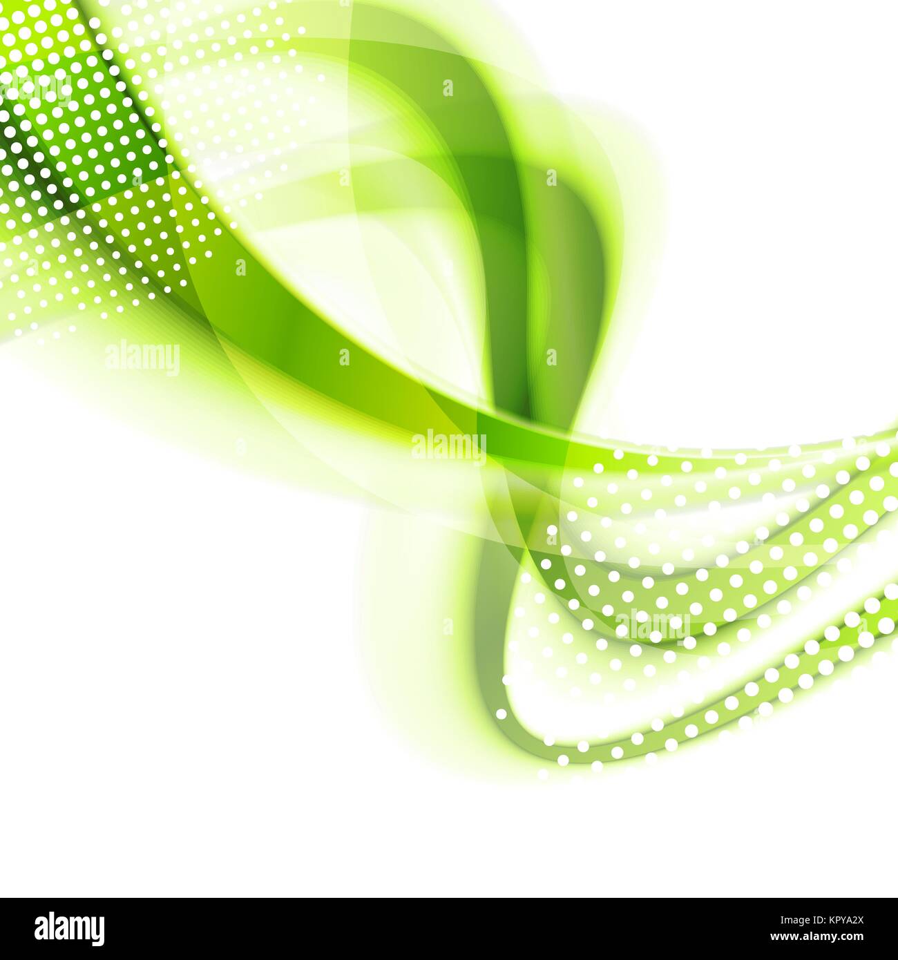 Abstract green smooth wavy bright background Stock Photo - Alamy