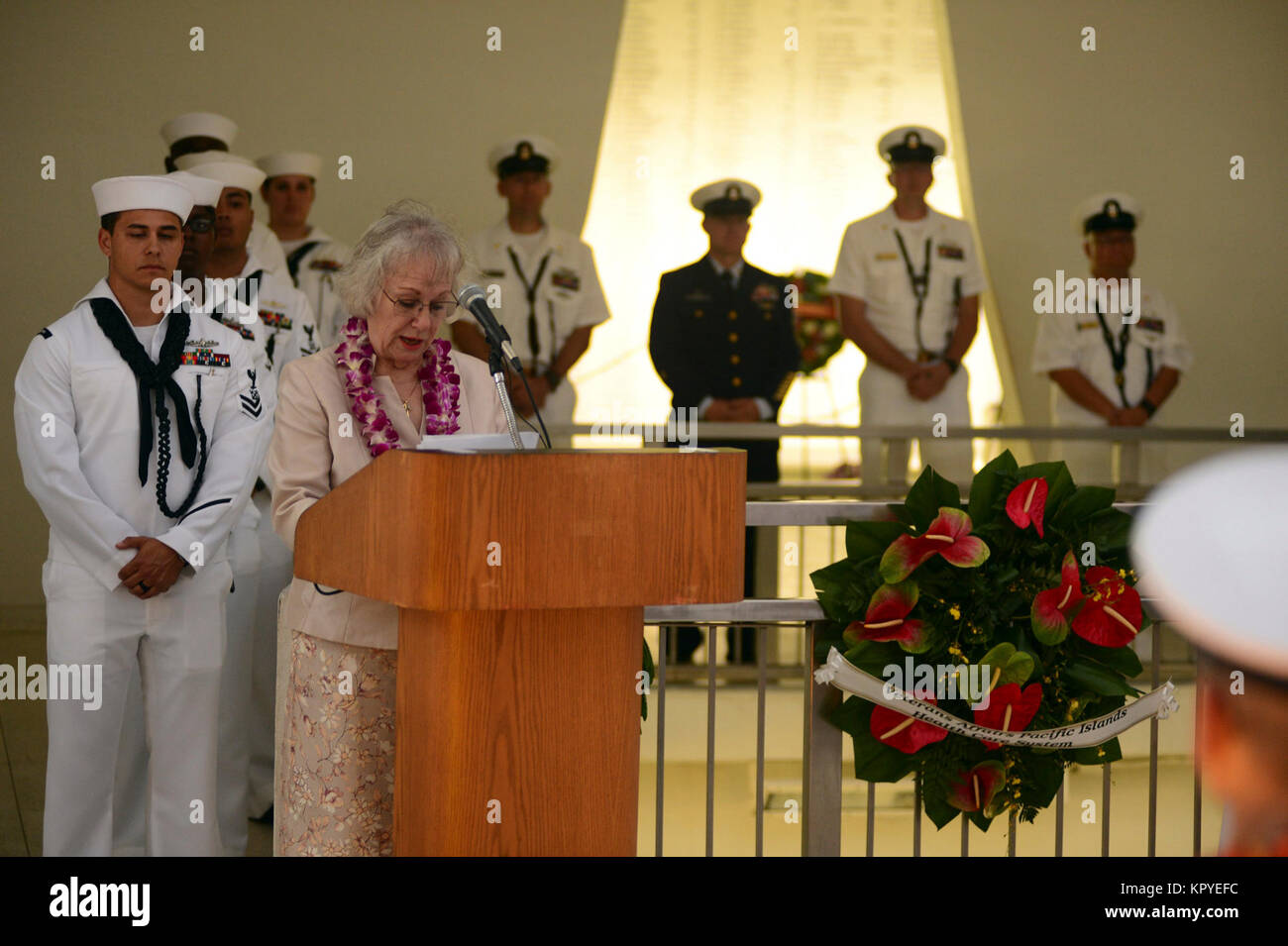 PEARL HARBOR (Dec. 7, 2017) Chief Boatswain's Mate Joseph L.