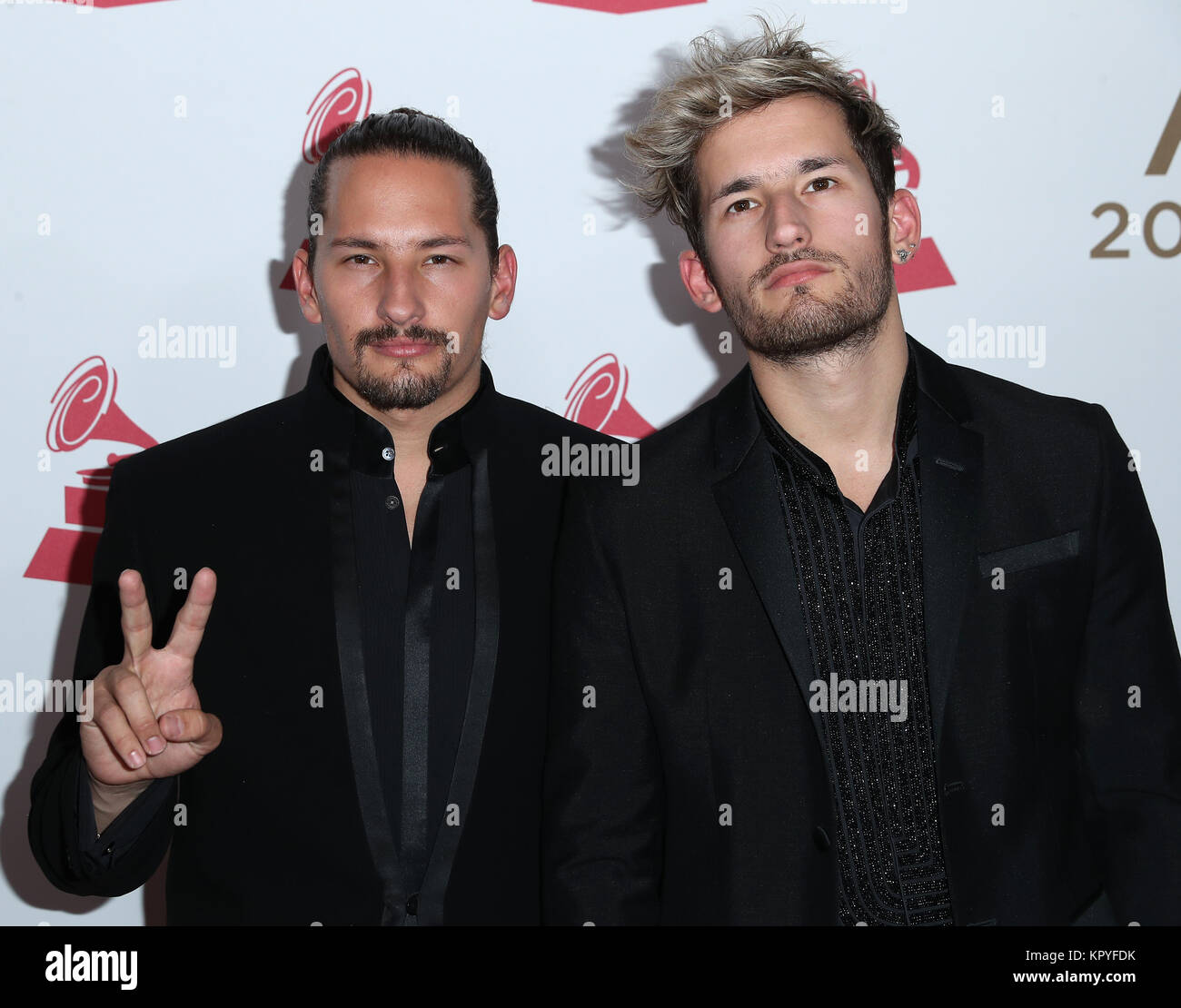 The Latin Recording Academy Person of The Year Gala Honoring Alejandro Sanz at Mandalay Bay Convention Center  Featuring: Mau y Ricky Where: Las Vegas, Nevada, United States When: 15 Nov 2017 Credit: Judy Eddy/WENN.com Stock Photo