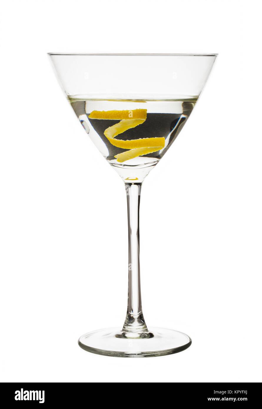 lemon twist martini Stock Photo - Alamy