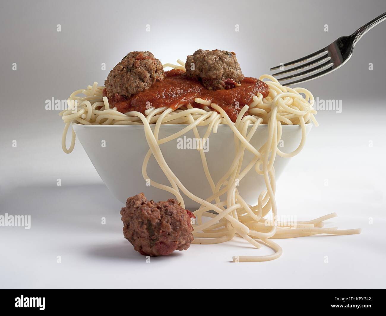 meatballs and spaghetti Stock Photo Alamy
