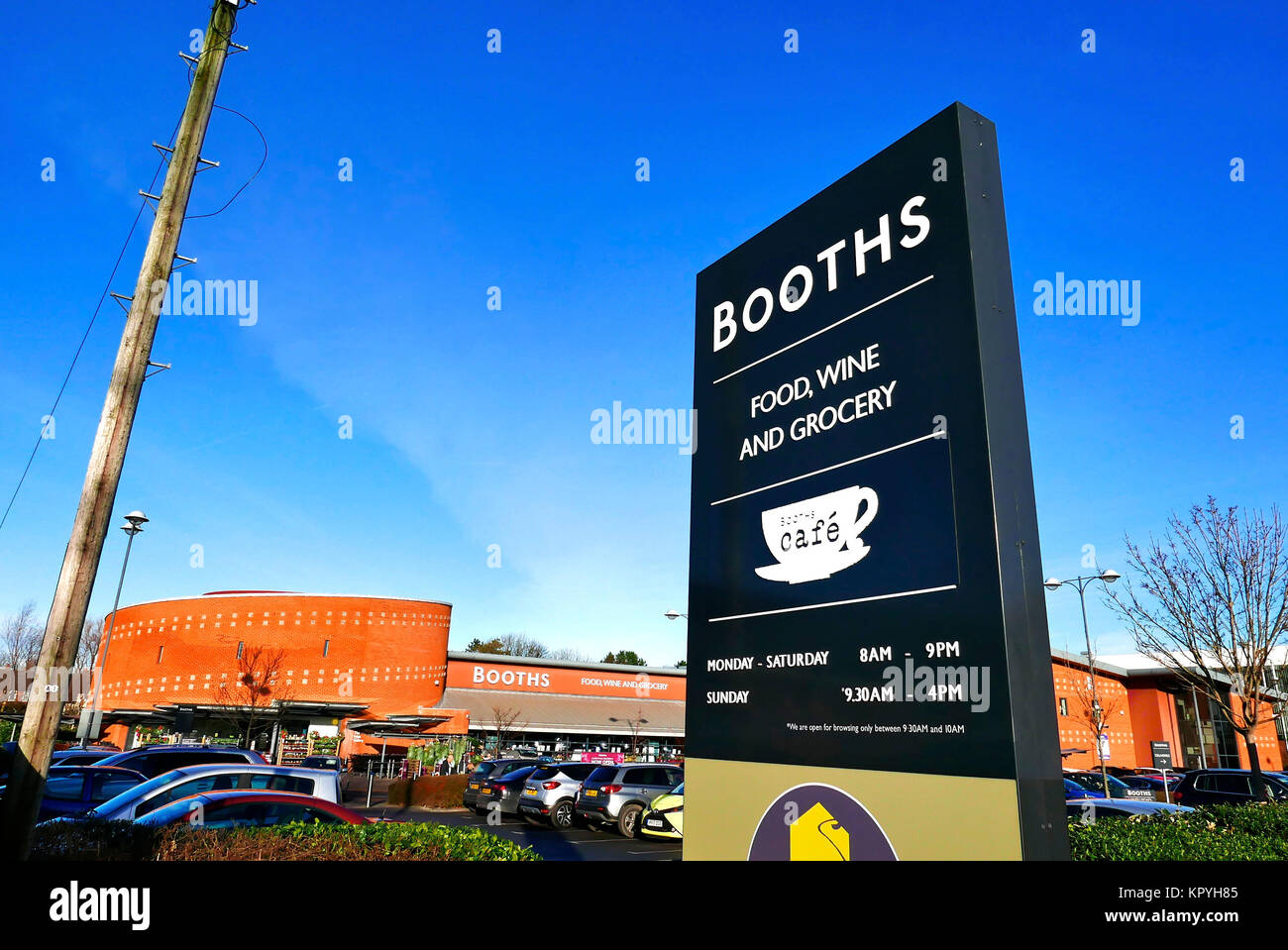 Exterior of Booths supermarket,Lytham St Annes,Lancashire,UK Stock
